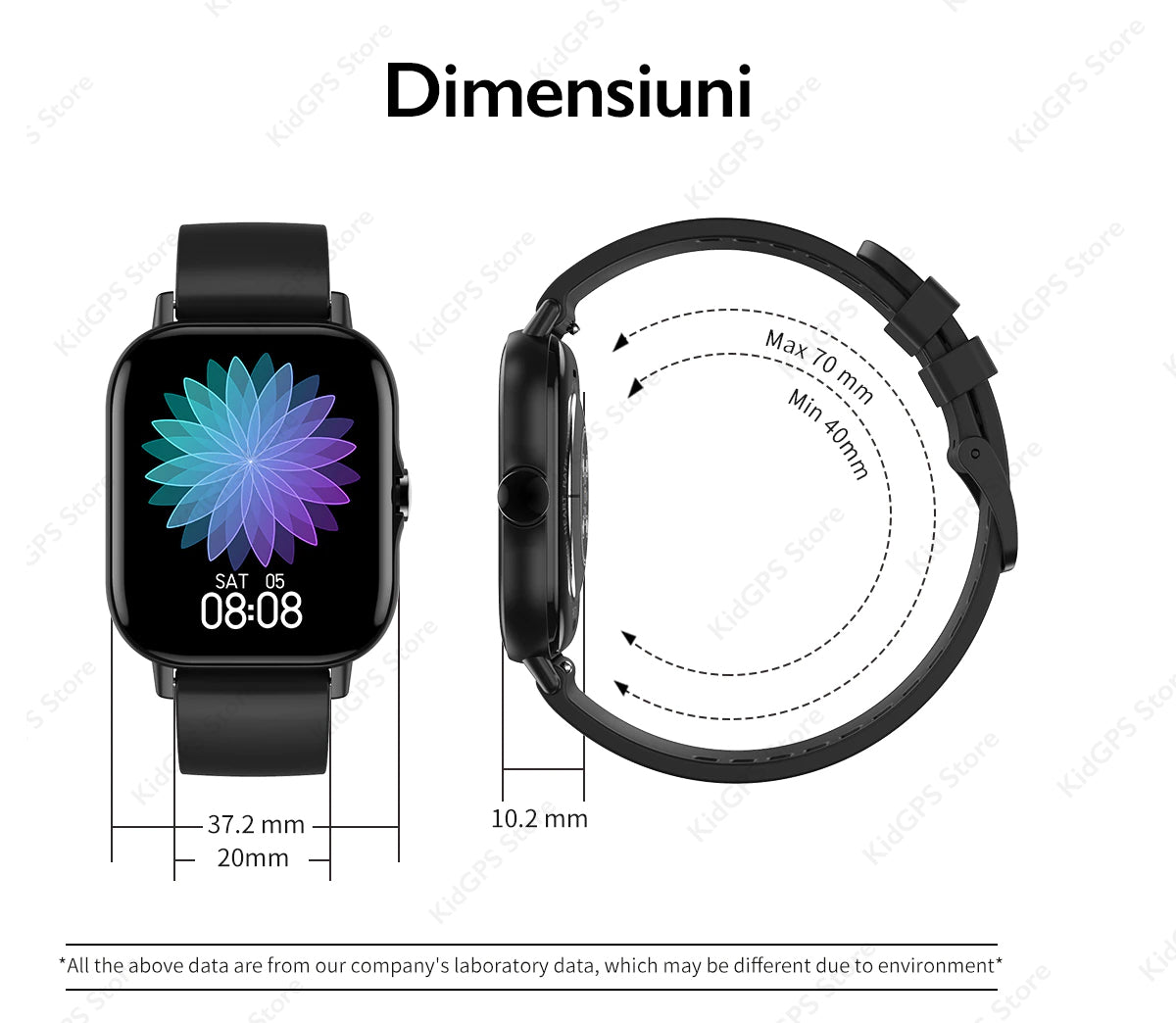 Ceas smartwatch femei TechON DT94 Plus+, Auriu Ceas smartwatch femei TechON DT94 Plus+, Auriu
